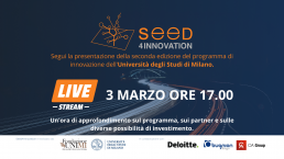 locandina evento di lancio Seed4Innovation